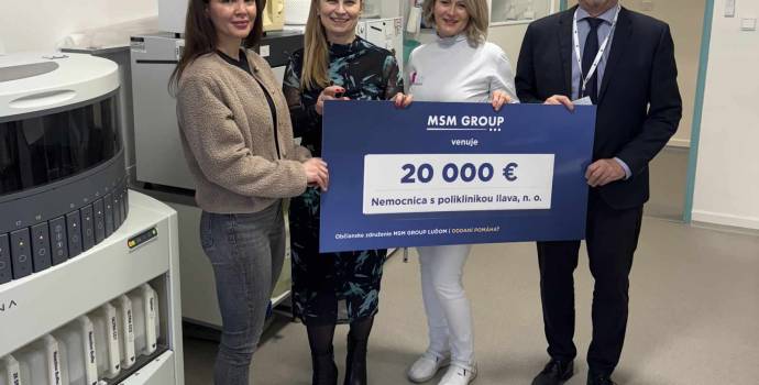 Poďakovanie firme MSM GROUP